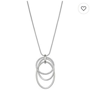 Nine West Silver Tone Pendant Necklace